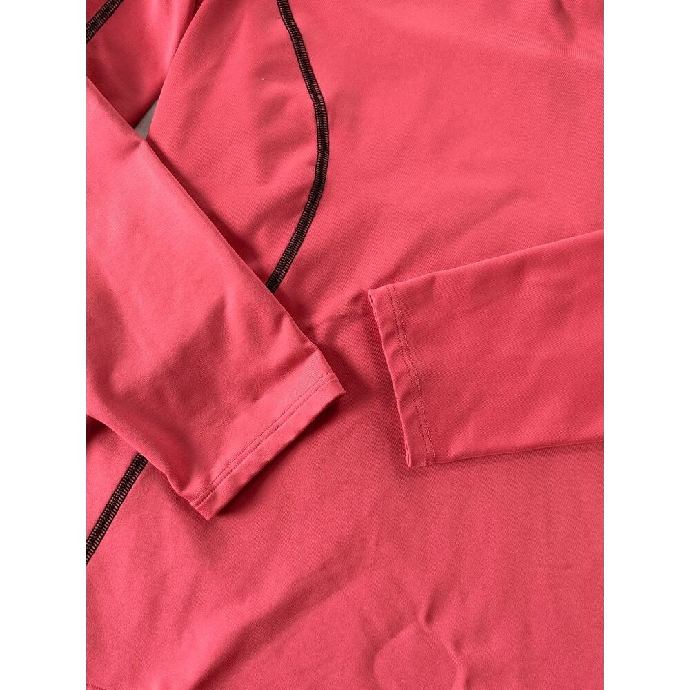 Women's Under Armour Semi Fitted 3/4 Zip Pink Pull Over Size Large, Cold Gear - Picture 4 of 6